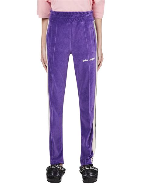 replica palm angels track pants|purple velvet palm angels tracksuit.